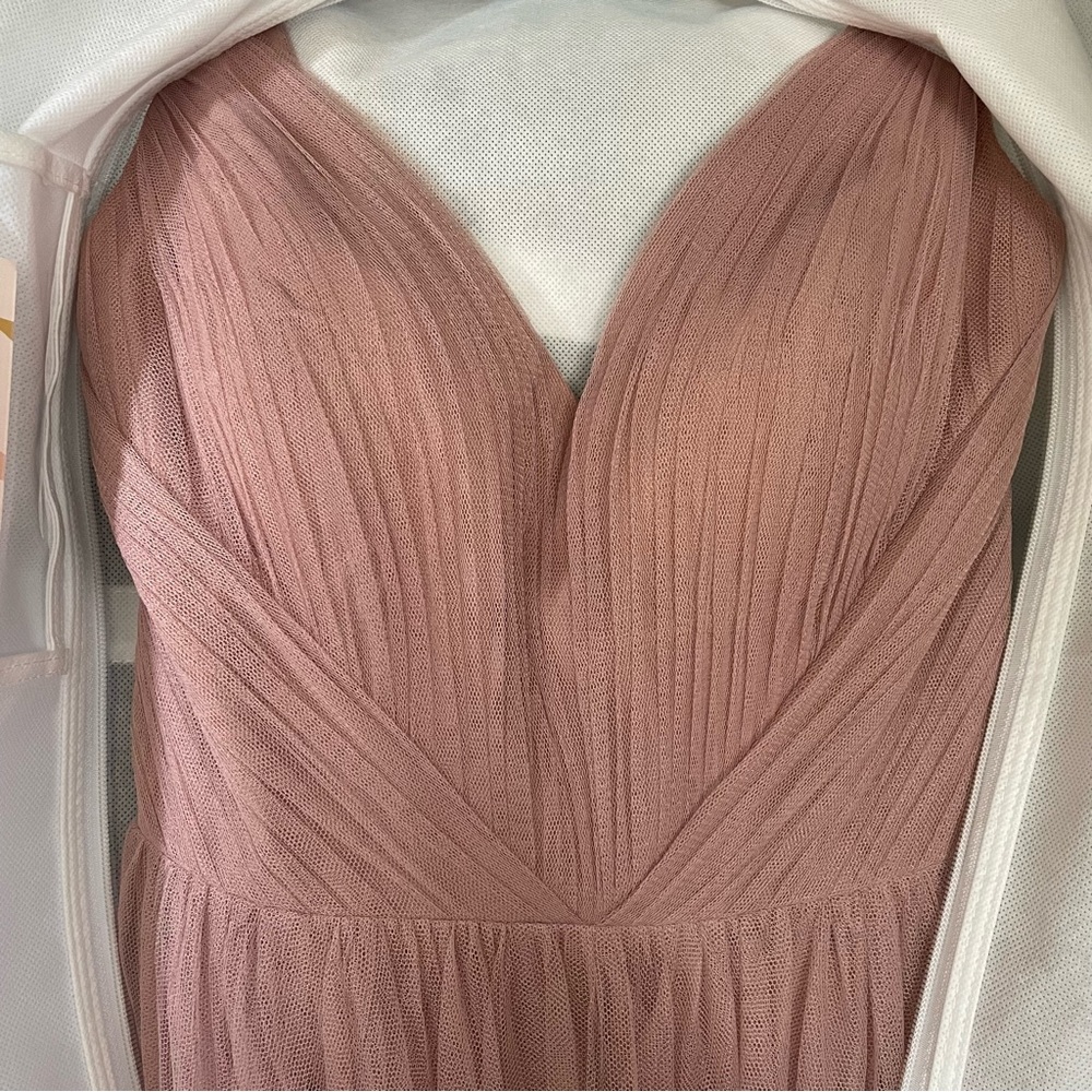 Revelry Penelope Tulle dress in bradshaw blush - Picture 6 of 7